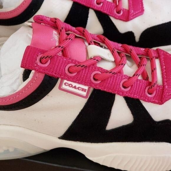 COACH Citysole Runner Sneakers Women's 8B in Chalk Black Running Walking Jogging - Picture 12 of 16